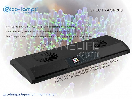 Luminaire LED SPECTRA SP200 NOIR - Eco-lamps®